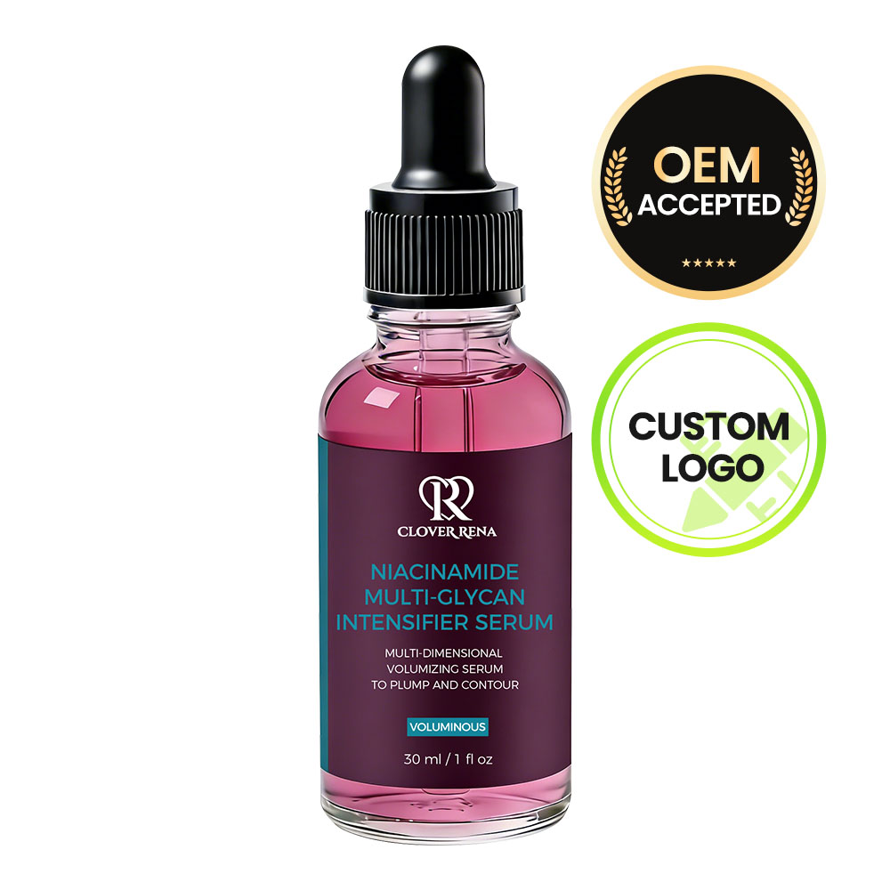 CLOVER RENA Organic Tranexamic Acid Intensifier Anti-Aging Multi-Glycan Face Serum with Purple Rice &amp; Hyaluronic Acid 30ml