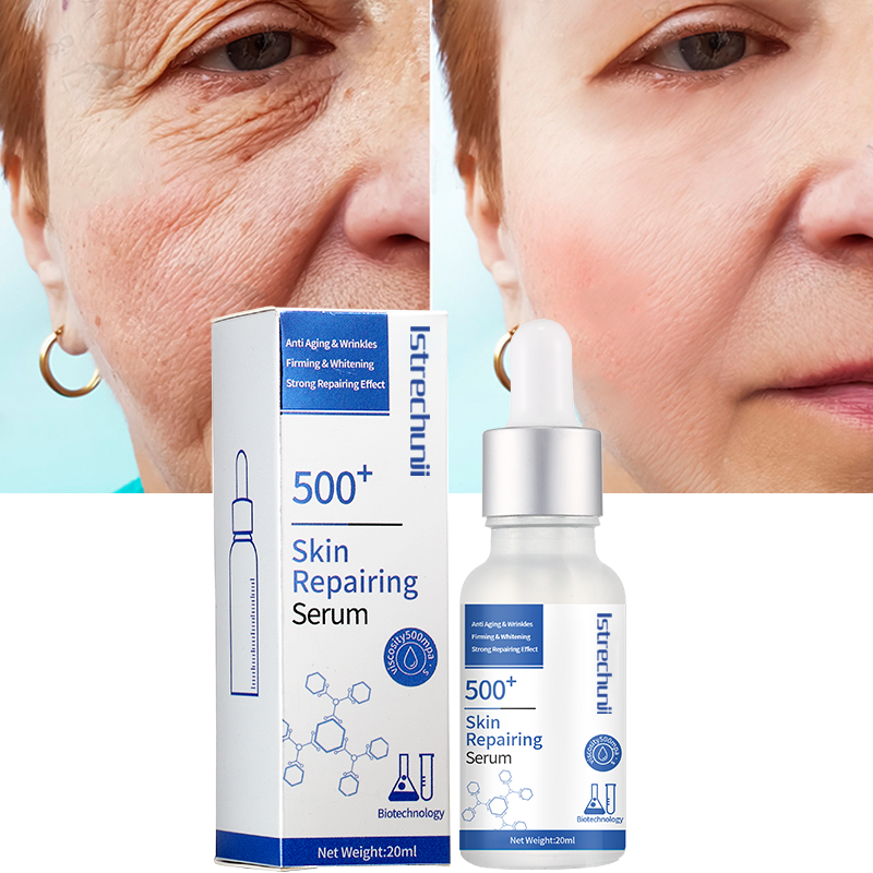 Wholesale Custom Microbial Fermentation Skin Care Anti-Wrinkle Firming Whitening 500+ Face Serum For Repair Skin Texture