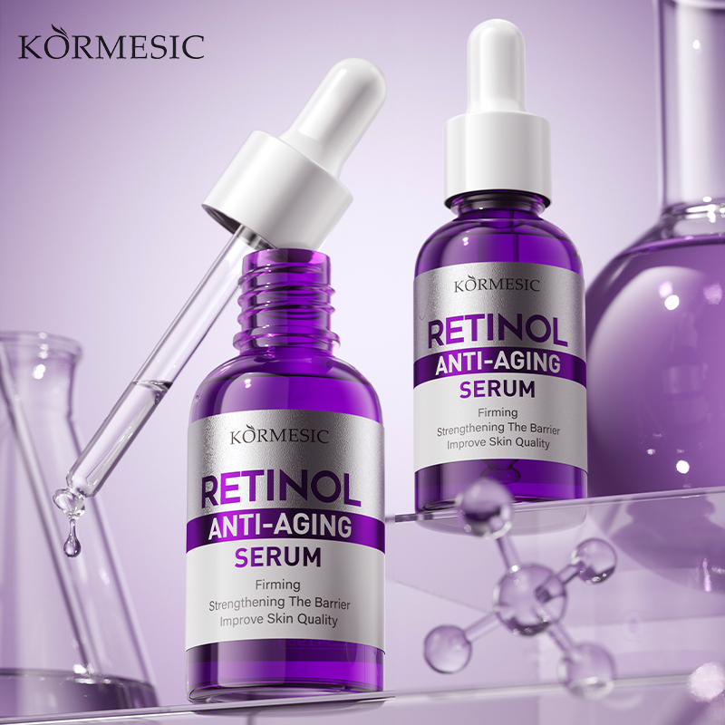 Private Label Custom OEM KORMESIC Bpom Certified 30ml Retinol Face Serum Anti-wrinkle Firming Strengthening Barrier Facial Serum