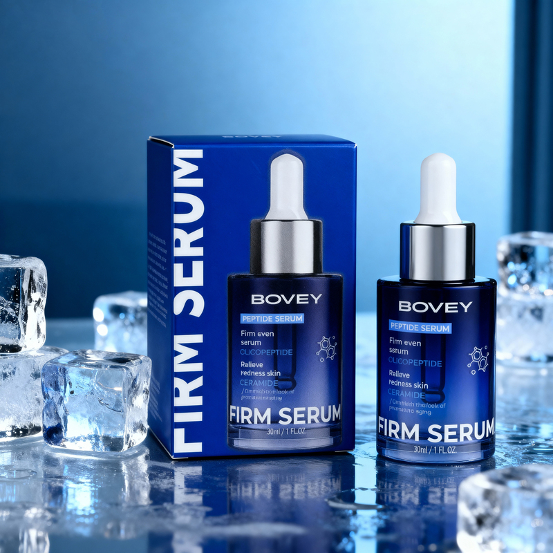 Private Label Organic Copper Peptide Serum Reduces Wrinkles Fine Lines Firming Collagen Face GHK-Cu Blue Copper Peptide Serum
