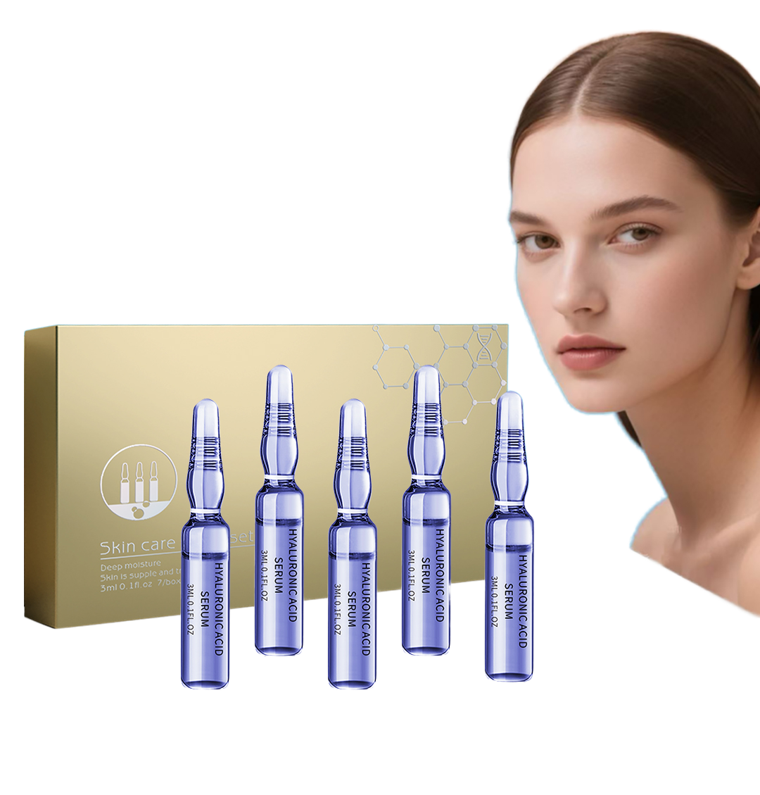 OEM/ODM Private Label Anti-Wrinkle Facial Moisturizing Hyaluronic Acid Serum Organic Ingredients Customizable Skincare Ampoule