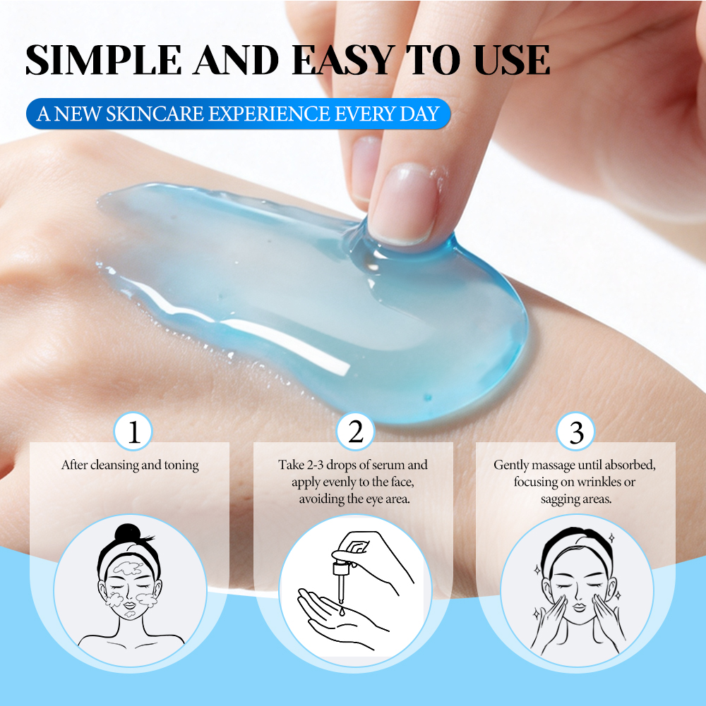 GHK-Cu Blue Copper Peptide Face Serum Anti Aging Wrinkle Repair Skin Firming Collagen Boosting OEM Skin Care Manufacturer
