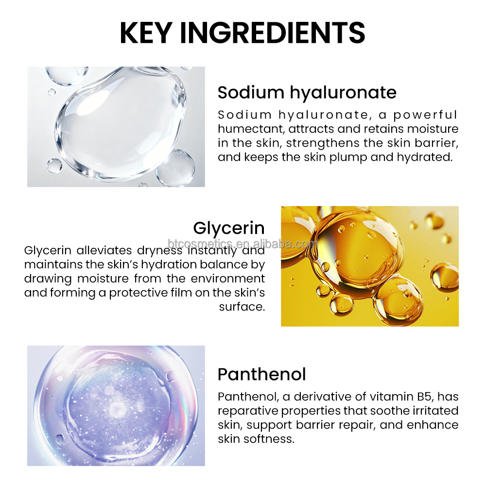 High Content Active Ingredients Custom Brand 9Essence Facial Serum Whitening Anti-Aging Moisturizing Set with Bottle