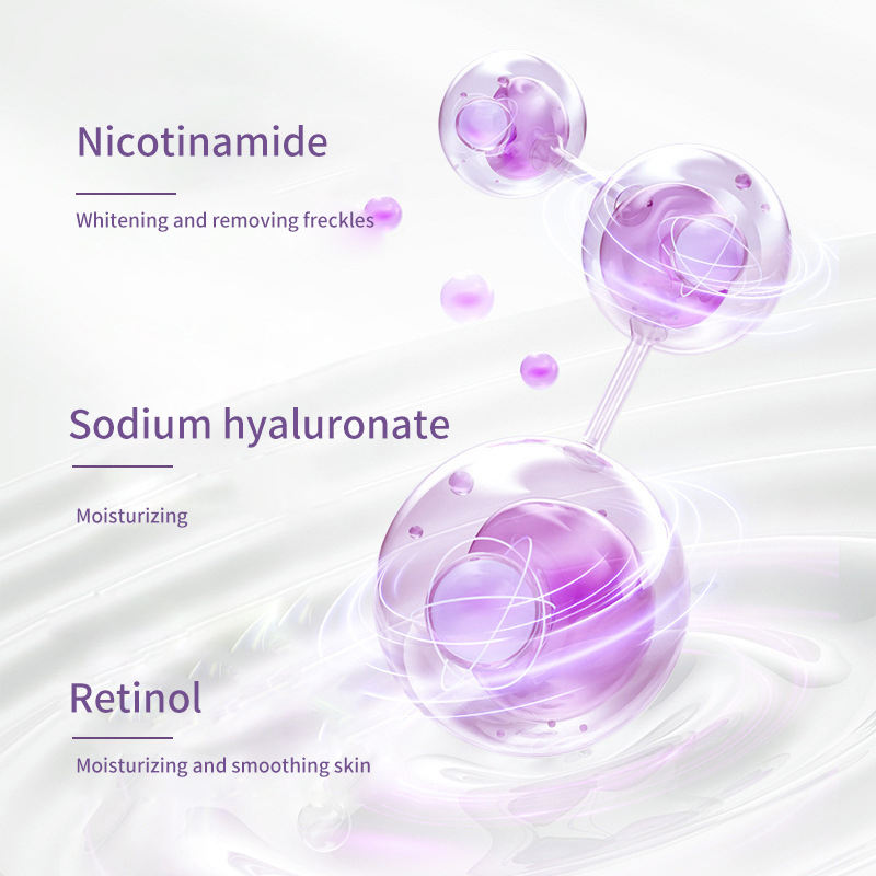 Private Label OEM ODM Nicotinamide Retinol and Vitamin C Anti Aging Acne Brightening Freckle Removing Face Serum