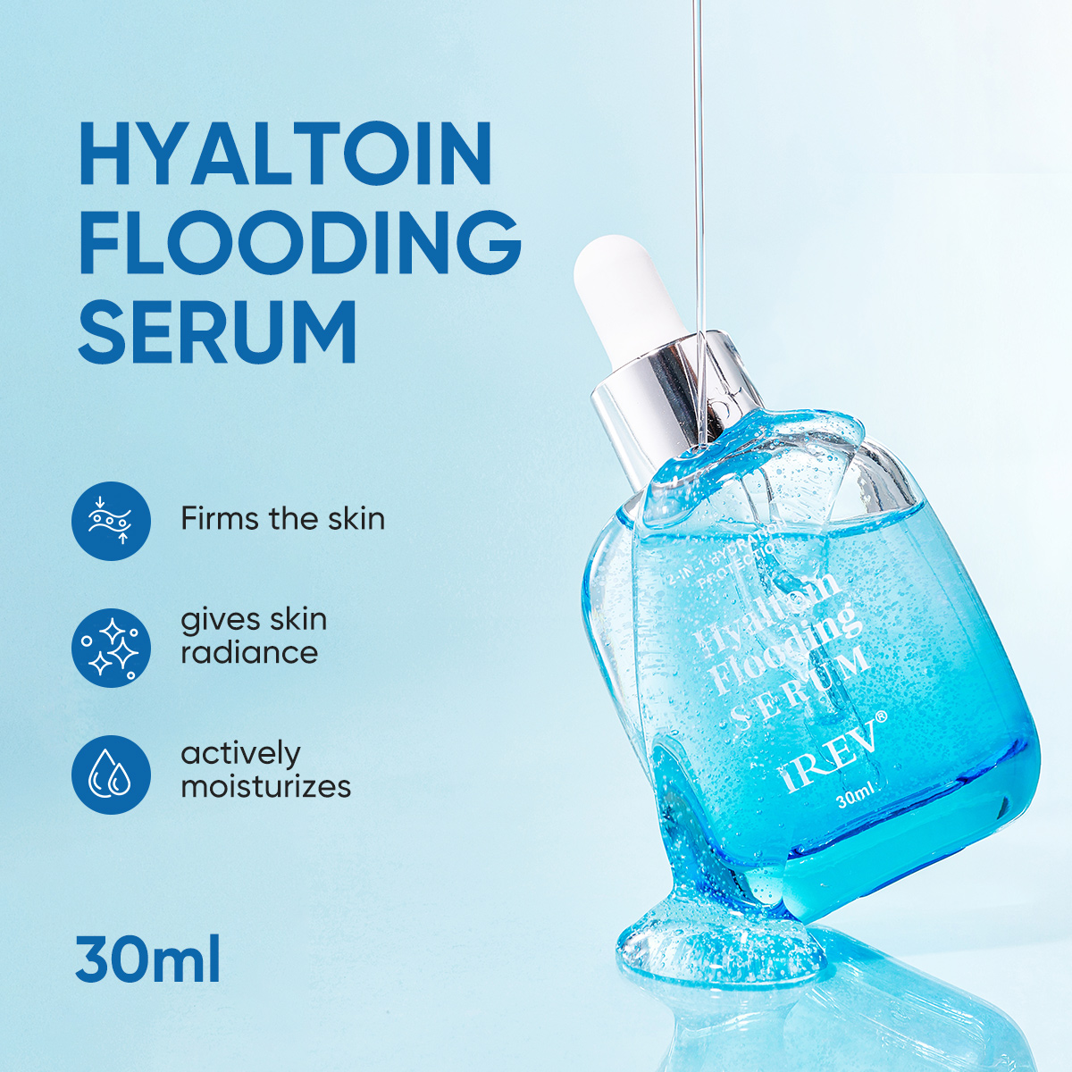 IREV OEM Hyaluronic Acid Repair Serum For Face 30ml-Firming Moisturizing &amp; Nourishing