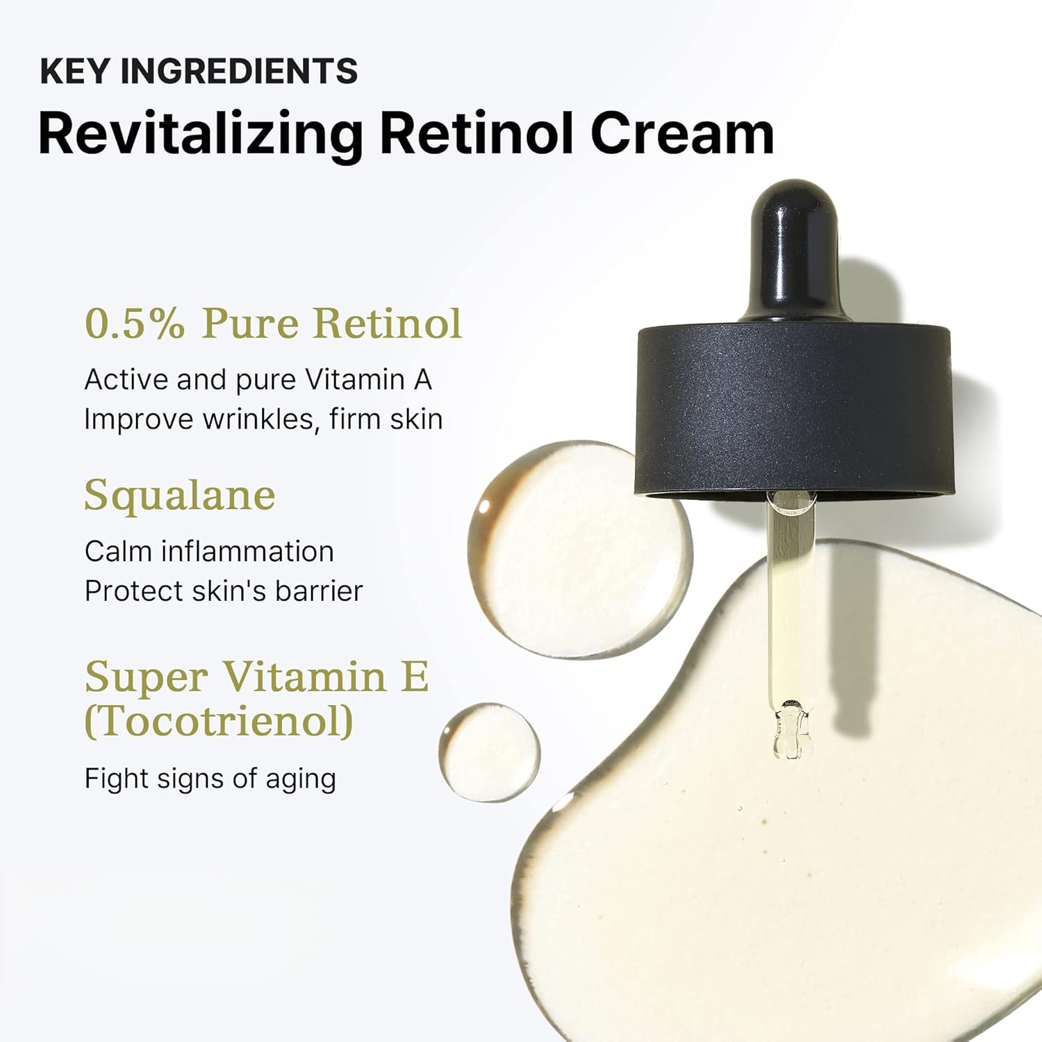 OEM 0.5 Retinoid Face Serum Anti Aging Wrinkle Care Smoothing Skin Texture Serum