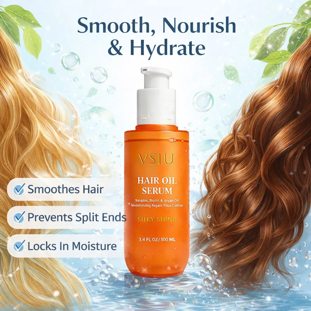 Custom Label Max Repair Keratin Organic Argan Oil Light Smoothing Silky Repair Hair Oil Serum for Hair Care
