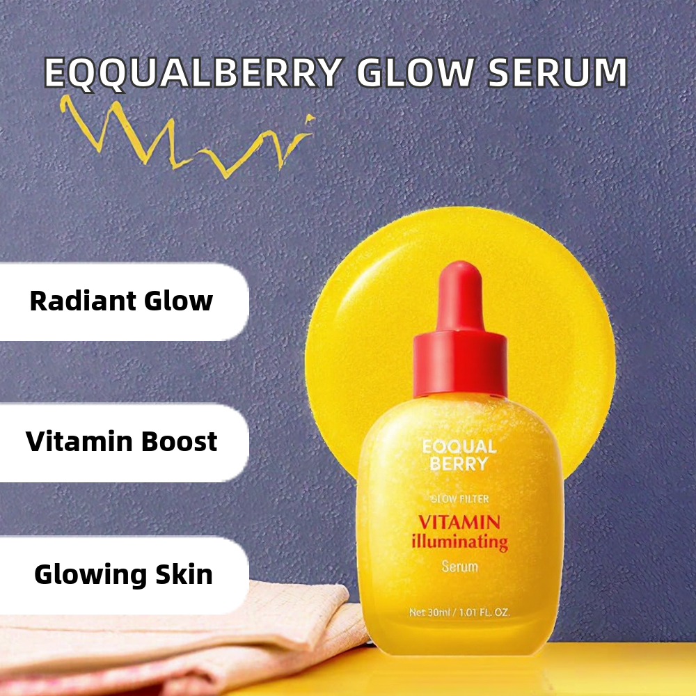 Vitamin Illuminating Face Serum 30ml Organic Herbal Liquid Skincare With Niacinamide Glycerin And Oligopeptides