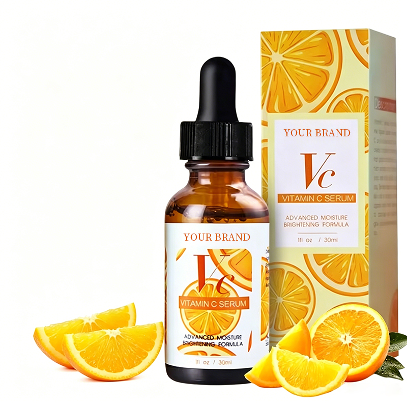 OEM ODM Custom New Product Vitamin C VC Facial Serum Cleansing Brightening Anti-Aging Anti-Wrinkle Dark Circles Spot Fading