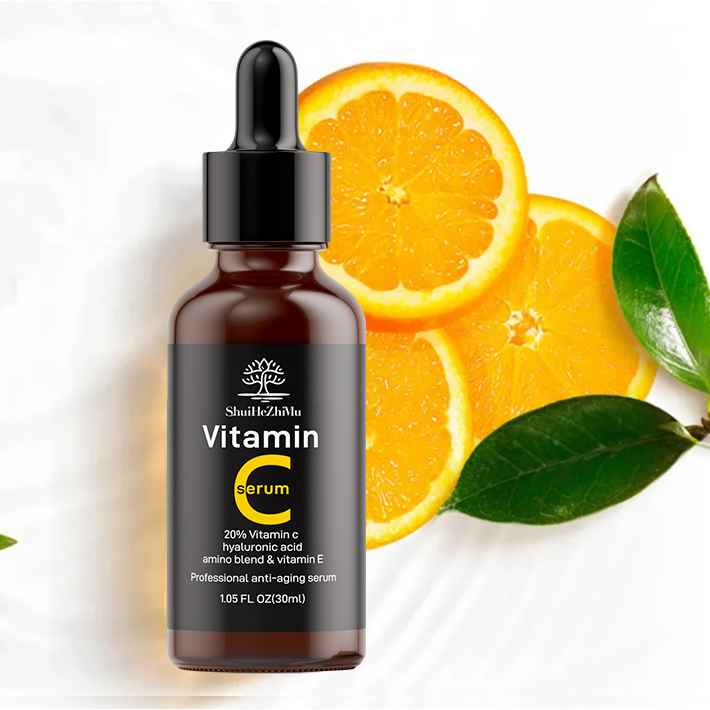 Wholesale 30ml Vitamin C Serum Liquid Facial Serum Lightening Whitening Dark Spots Removal Face Care Serum