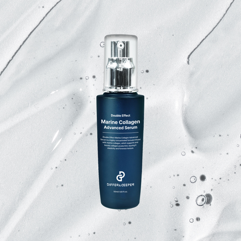 Differ Deeper Double Effect Marine Collagen Advanced Serum High-Concentration Anti-Wrinkle Skin Firming Elasticity Improvement