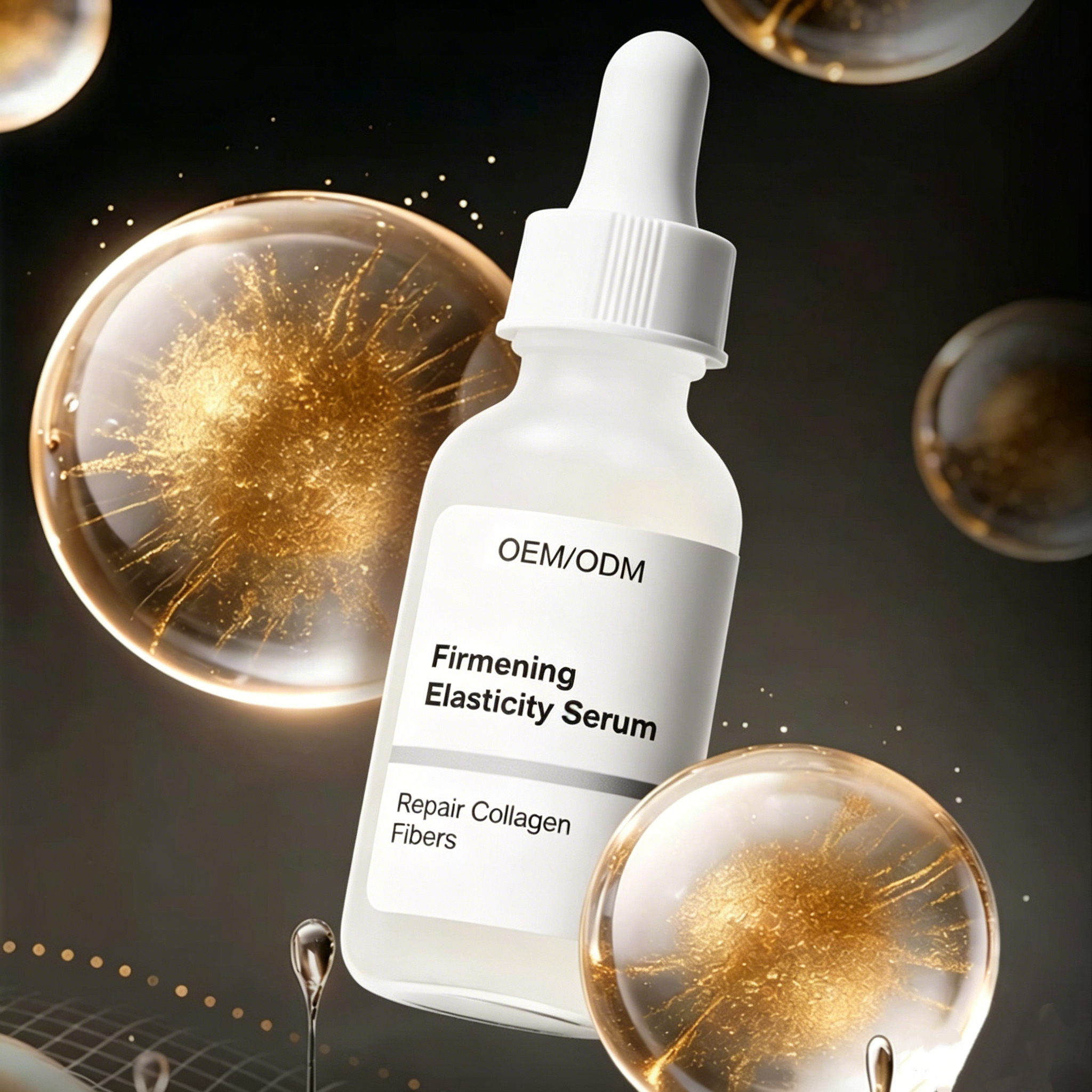 Contour-Tightening Plumping Serum - Dipeptide &amp; Oligopeptides, Recombinant Collagen Squalane Fine Line Minimizing Face Neck Care