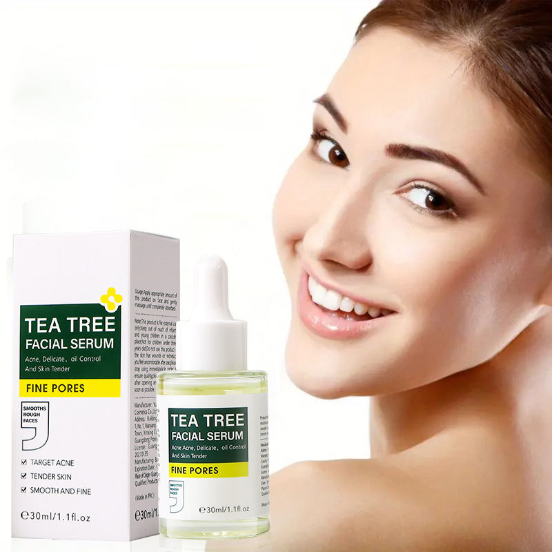 Private Label Facial Skin Care Acne Removal Oil Control Whitening Hydration Tea Tree Facial Serum