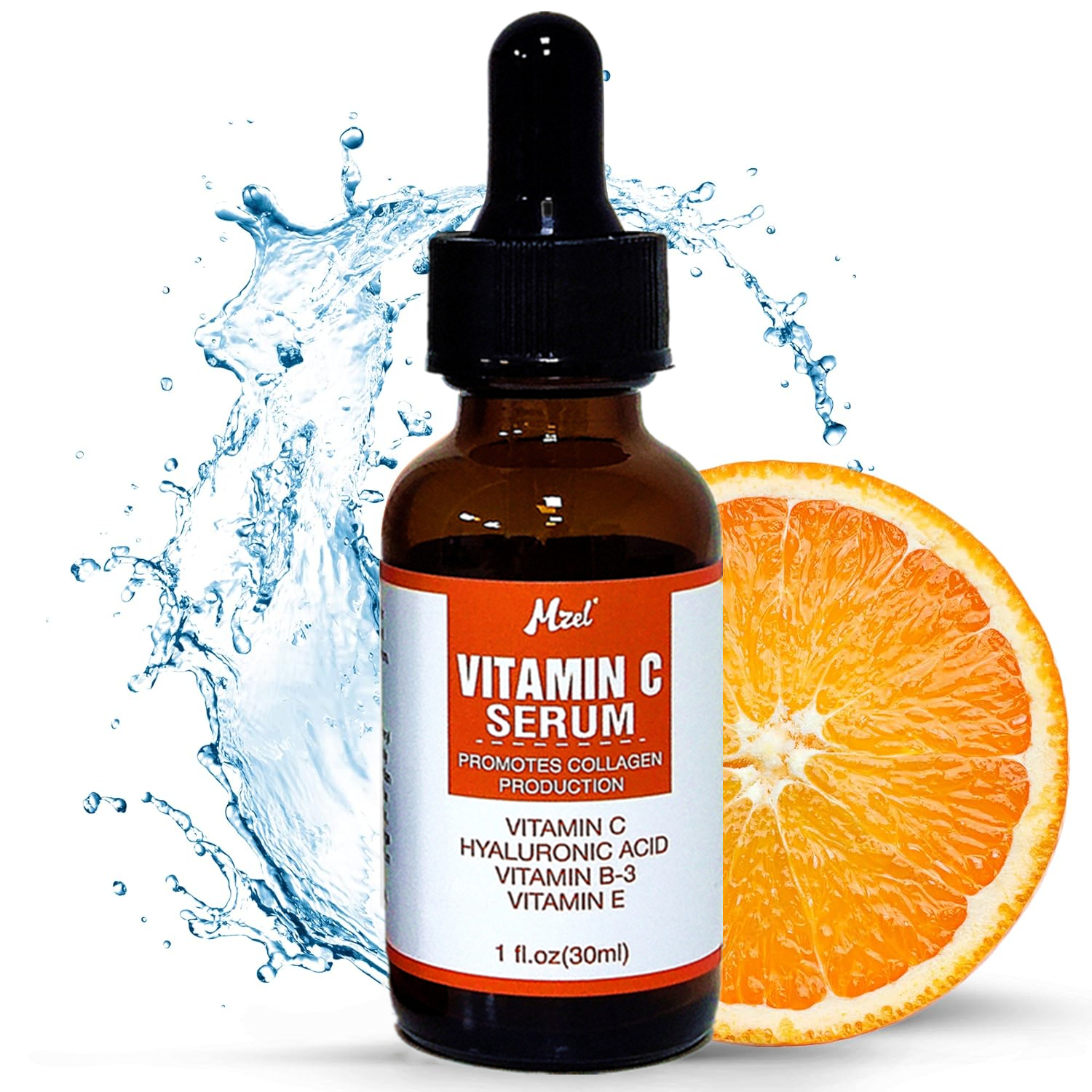 Vitamin C Face Serum With Hyaluronic Acid, Ferulic Acid, &amp; Vitamin E - Anti Aging Facial Brightening Serum For Skin Care