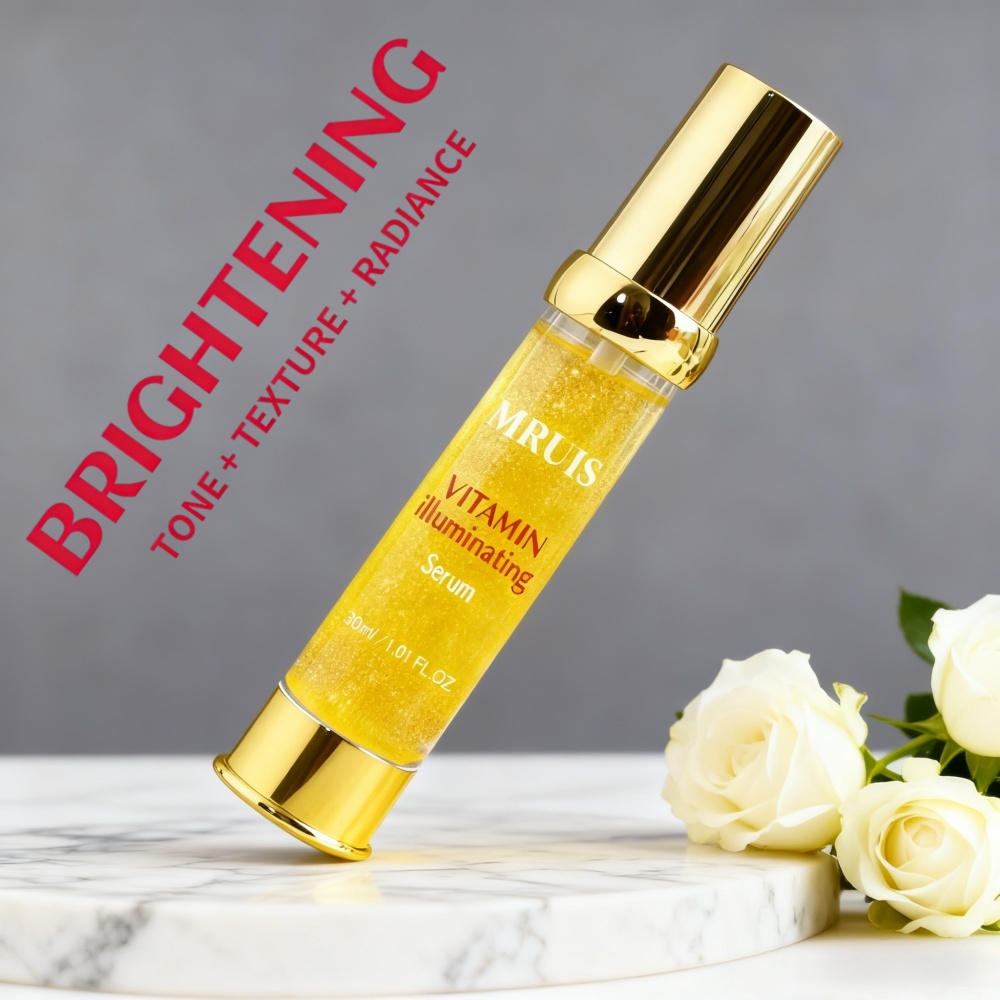 Wholesale 30ml Vitamin Illuminating Moisturizing Essence Skin Care Repair Serum Bakuchiol Anti-Aging Brightening Facial Serum