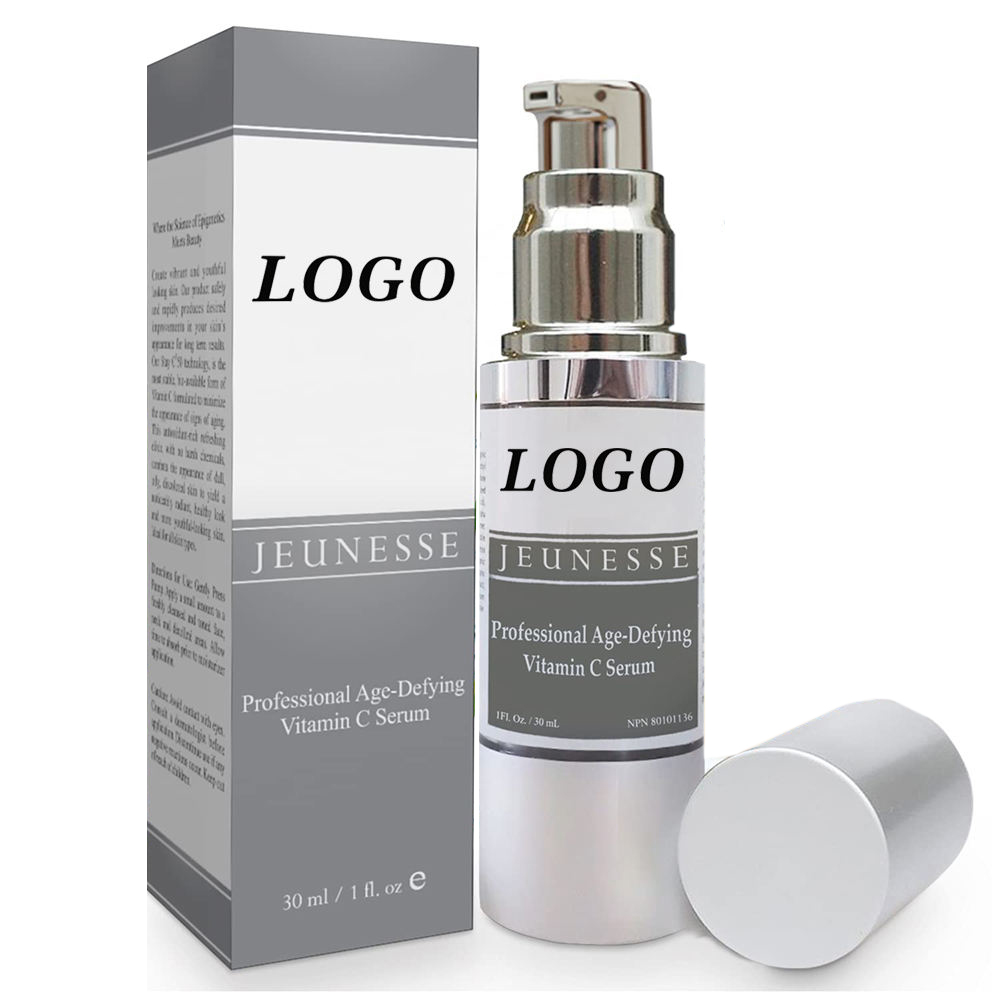 Han Linger Private Label OEM Vitamin C Serum Anti-Aging Collagen Hyaluronic Acid Dark Spot Correcting Face Glow Serum