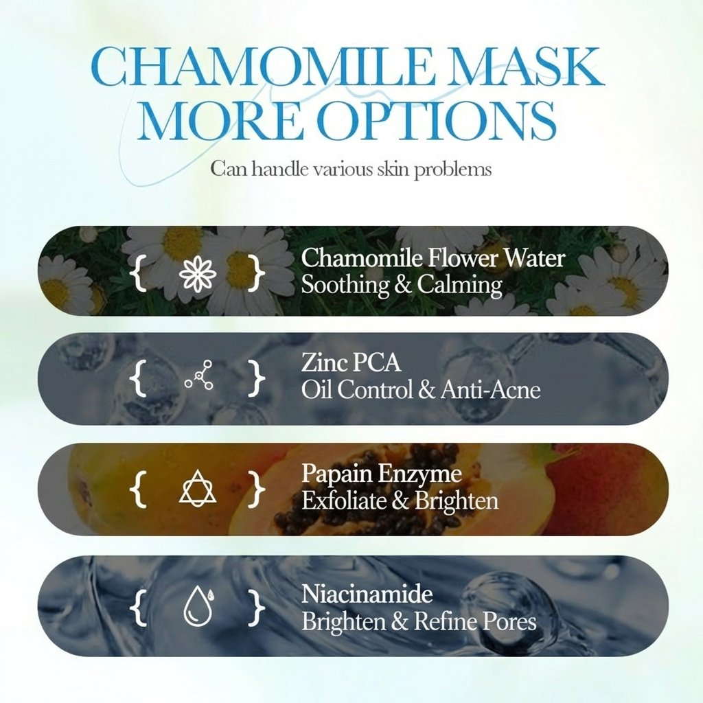 25ml Chamomile PCA Bio Sheet Masking 7-Level Antibacterial Antioxidant Oil Control Repair Brightening Moisturizing Dry Skin