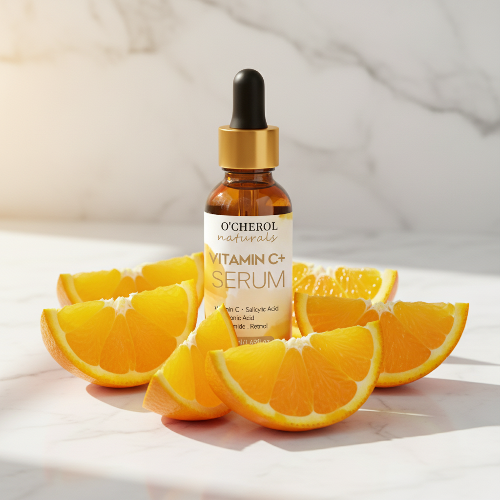 OEM Hydrating Vitamin C Facial Serum with Hyaluronic Acid-Daily Face Care Brightening Tone &amp; Lightweight Moisturizing for Women