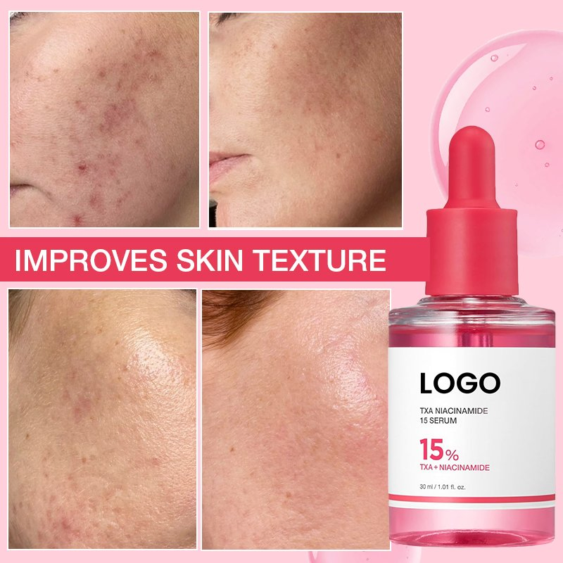 Private Label Brightening Dark Spot Corrector Evens Skin Tone Oil Control 10 Percent Niacinamide 4 Percent Tranexamic Acid Serum
