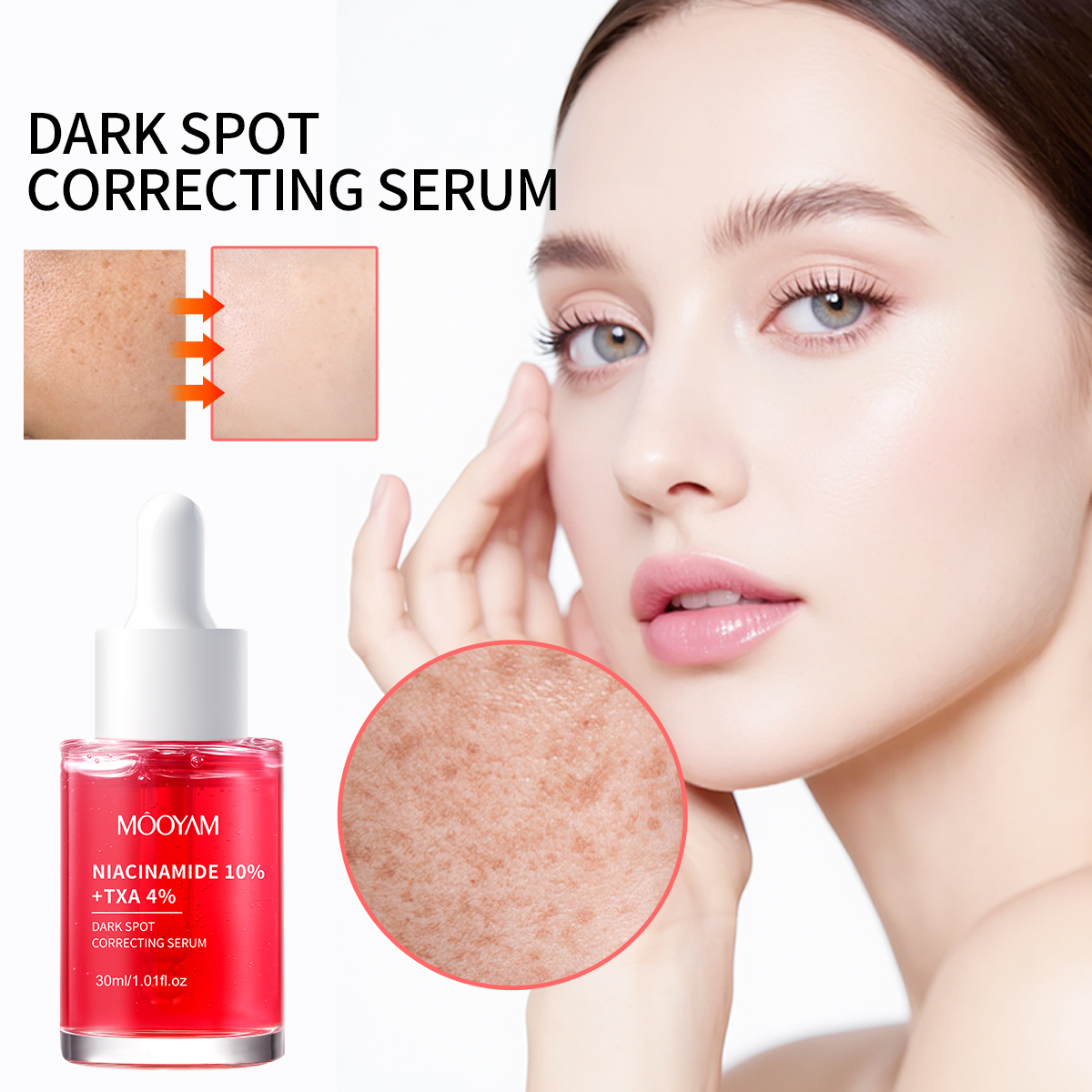 OEM Niacinamide 10%+Txa 4% Dark Spot Correcting Serum Pore -shrimkimg Anti- Aging And Brightening 30ml MOOYAM Facial Serum
