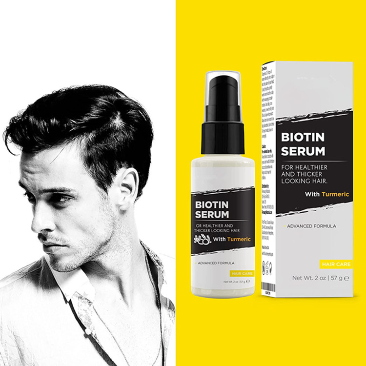 Custom Natural Ingredients Turmeric Biotin Hair Growth Serum