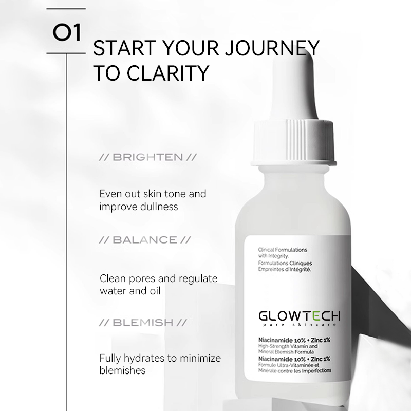 Face Niacinamide Serum Minimizes Pores Face Serum Factory Price 30ml Female Whitening Skincare Set Vegan Sensitive Skin OEM/ODM