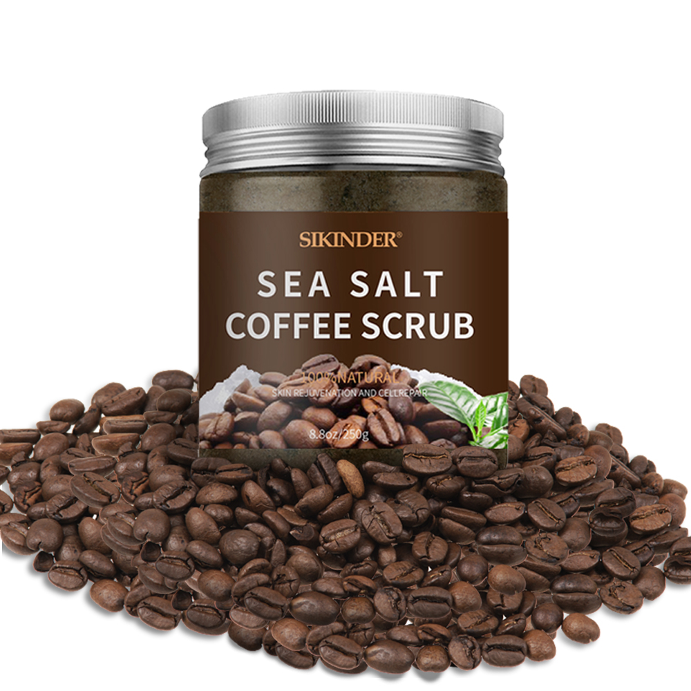 Facial Scrub Oem Coffee Scrub With Dead Sea Salt | All Natural Exfoliating Body Scrub For Beauty SkinCare Products
