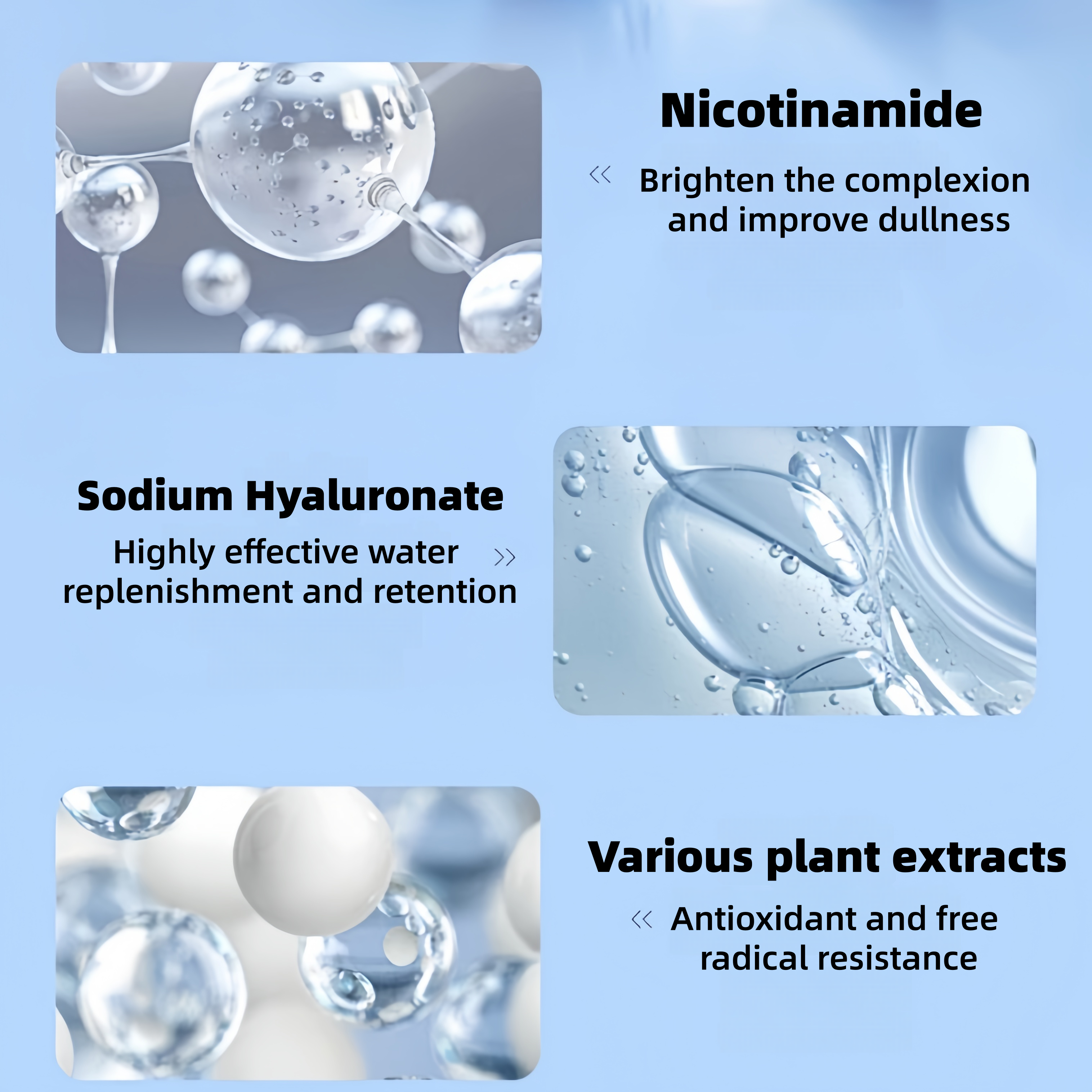 Medical Grade Sterile Low Molecular Weight Pure Hyaluronic Acid Serum Ampoules Private Label for Face HA Lifting Booster Serum
