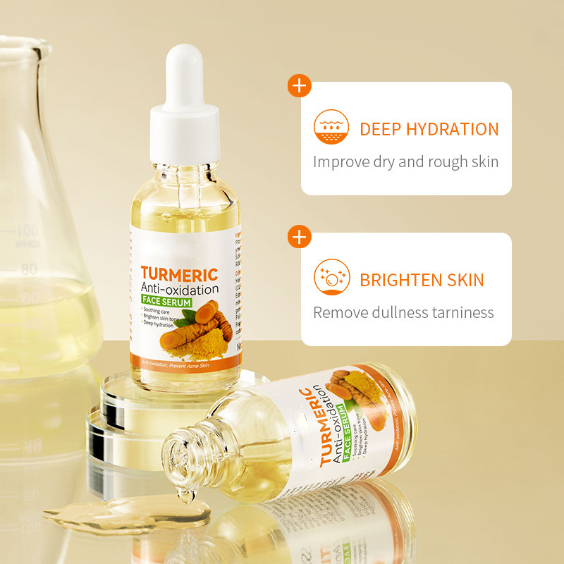 Private Brand Hyaluronic Acid Vitamin E C Serum for Anti-Aging Brightening Wrinkles Care Organic Squalane Main Face Home Use