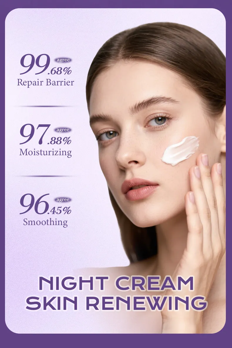 Hydrating Night Cream with Nicotinamide for Overnight Skin Renewal