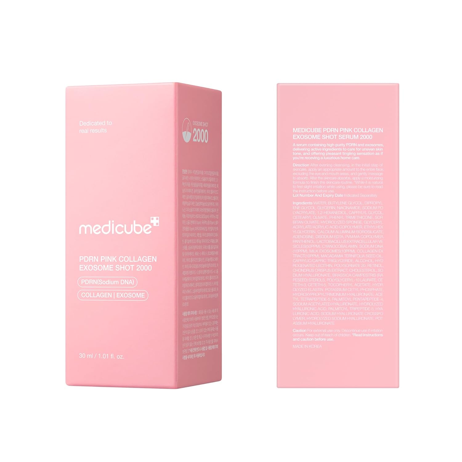 medicube Pink Collagen Shot Serum 2,000 PPM | Liquid Skin Booster Skin Care