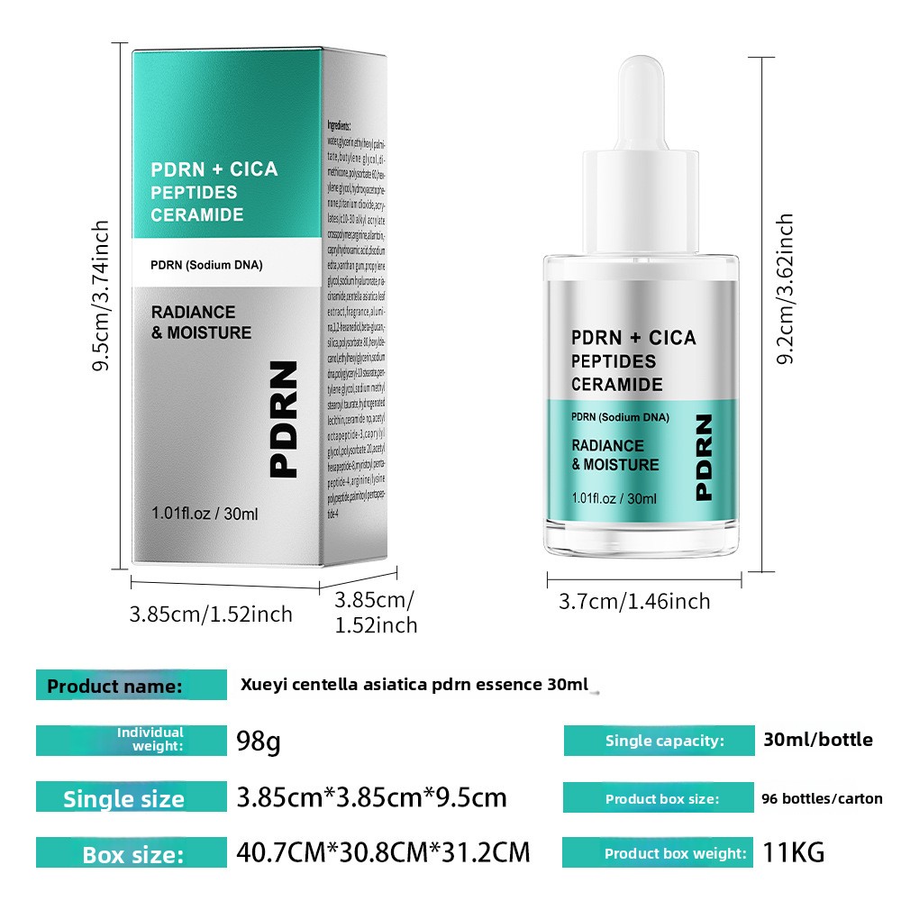 CICA PDRN Peptide Skin Care Serum Anti Aging Whitening Soothing Repair Hydrating Facial Essence OEM Private Label Dropshipping