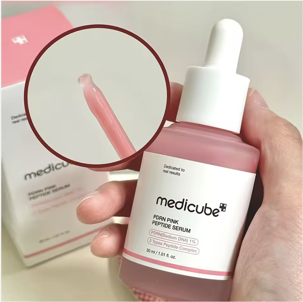 Medicube PDRN Pink Peptide Hyaluronic Acid Serum China Vegan Skincare Hydrating Moisturizing Anti-Wrinkle Firming