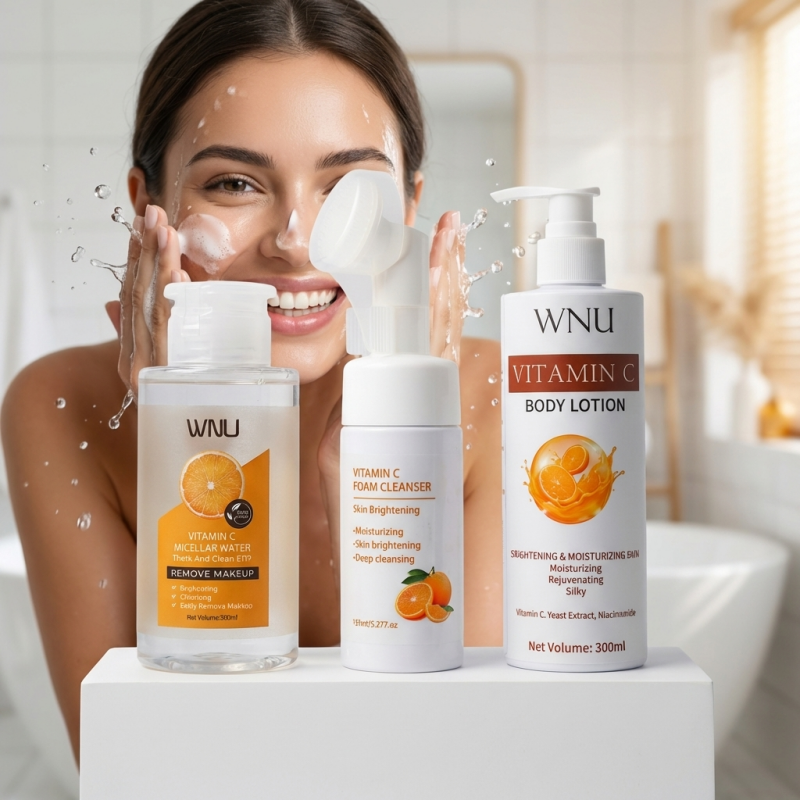 Vitamin C Set Vitamin C Amino Acid Cleansing Foil Oil Control Hydration Moisturizing Pore Minimizing Brightening Facial Cleanser