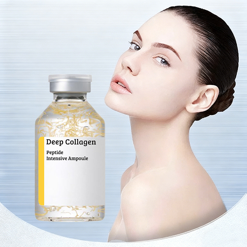 OEM Face Skin Anti Aging Wrinkle Deep Peptides Collagen Firming Essence Silk Multi Peptide Collagen Silk Peptide Essence