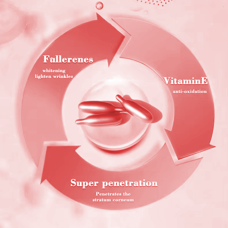 Professional Skincare OEM/ODM Vitamin E Anti-Aging Brightening Serum Dark Spot Corrector Radiant Glow Face Serum Capsule