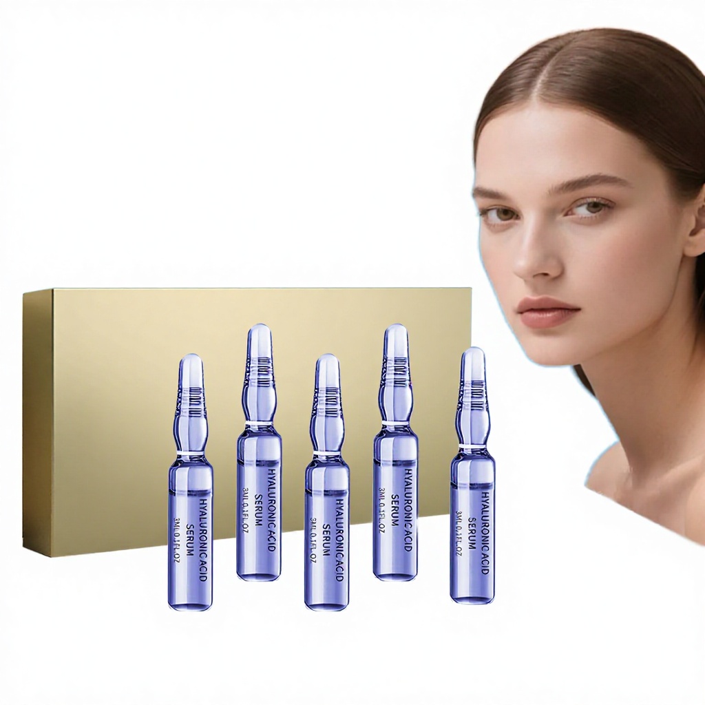 OEM/ODM Private Label Anti-Wrinkle Facial Moisturizing Hyaluronic Acid Serum Organic Ingredients Customizable Skincare Ampoule