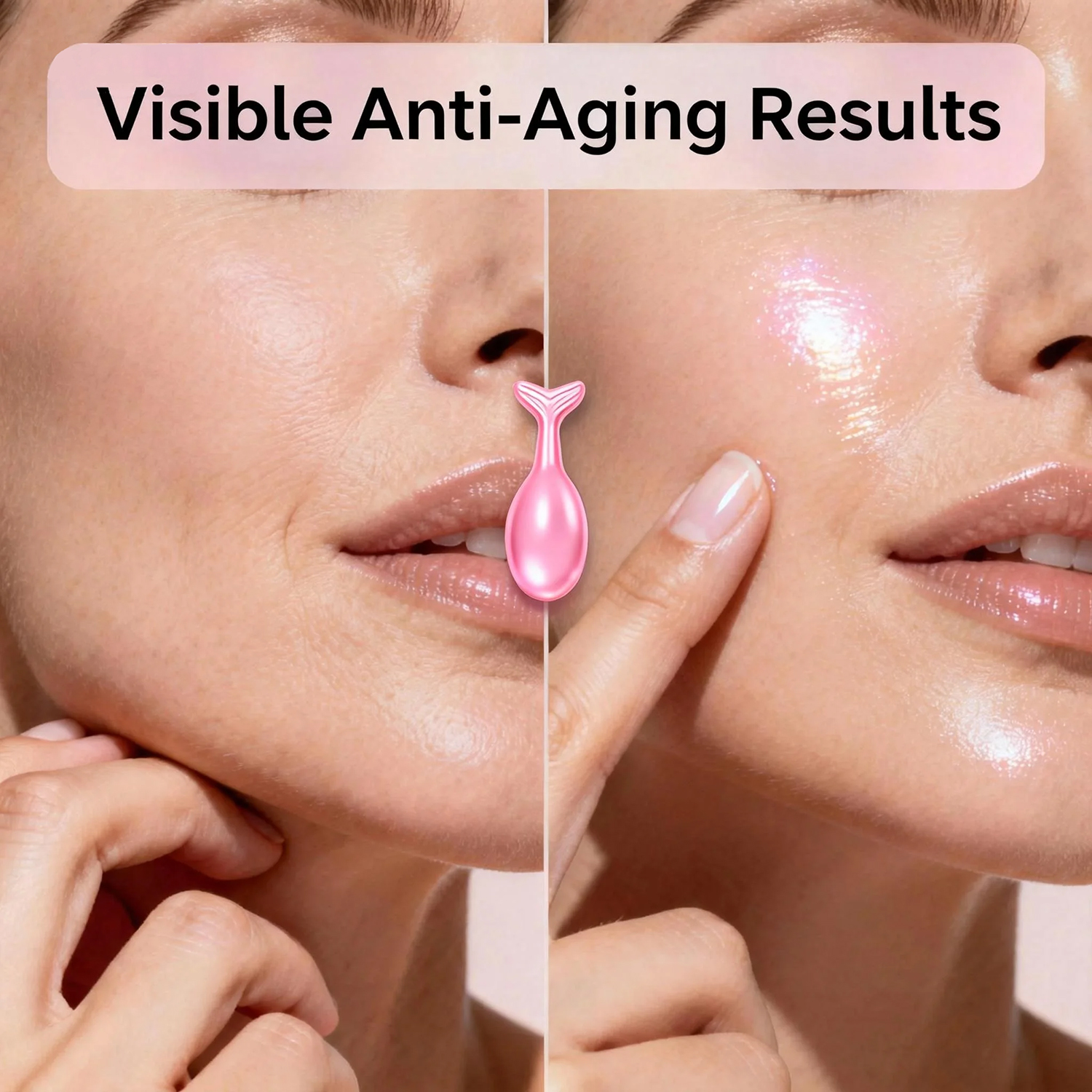 New Arrive Natural Facial Capsule Serum Anti-Wrinkle Lighten Fine Lines Hydrating Tight Skin Anti-Aging Vitamin E 30ml