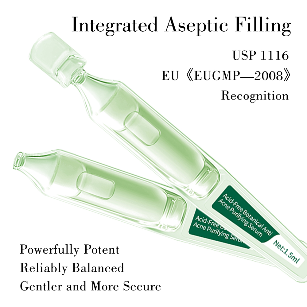 Strength Acid-Free Botanical Anti Acne Purifying Face Serum with Niacinamide Reduces Redness for Acne-prone Skin