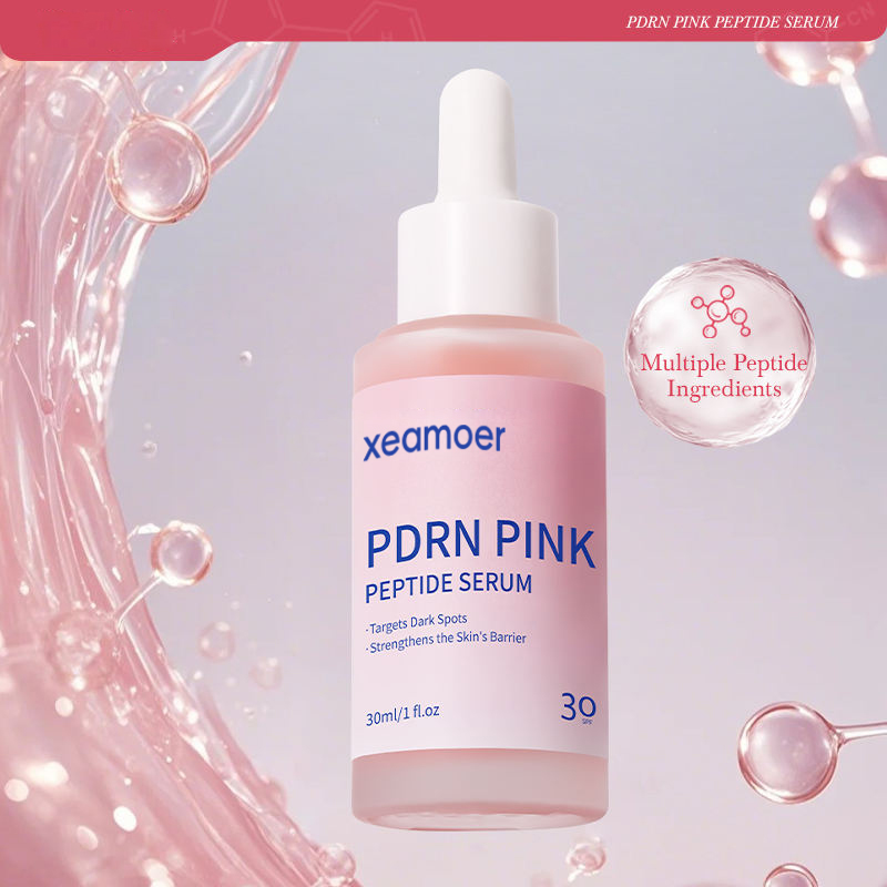 OEM pink Peptide Face Serum Facial Skin Care Niacinamide Hydrating Moisturizing Firming PDRN Toner Pink Peptide Serum