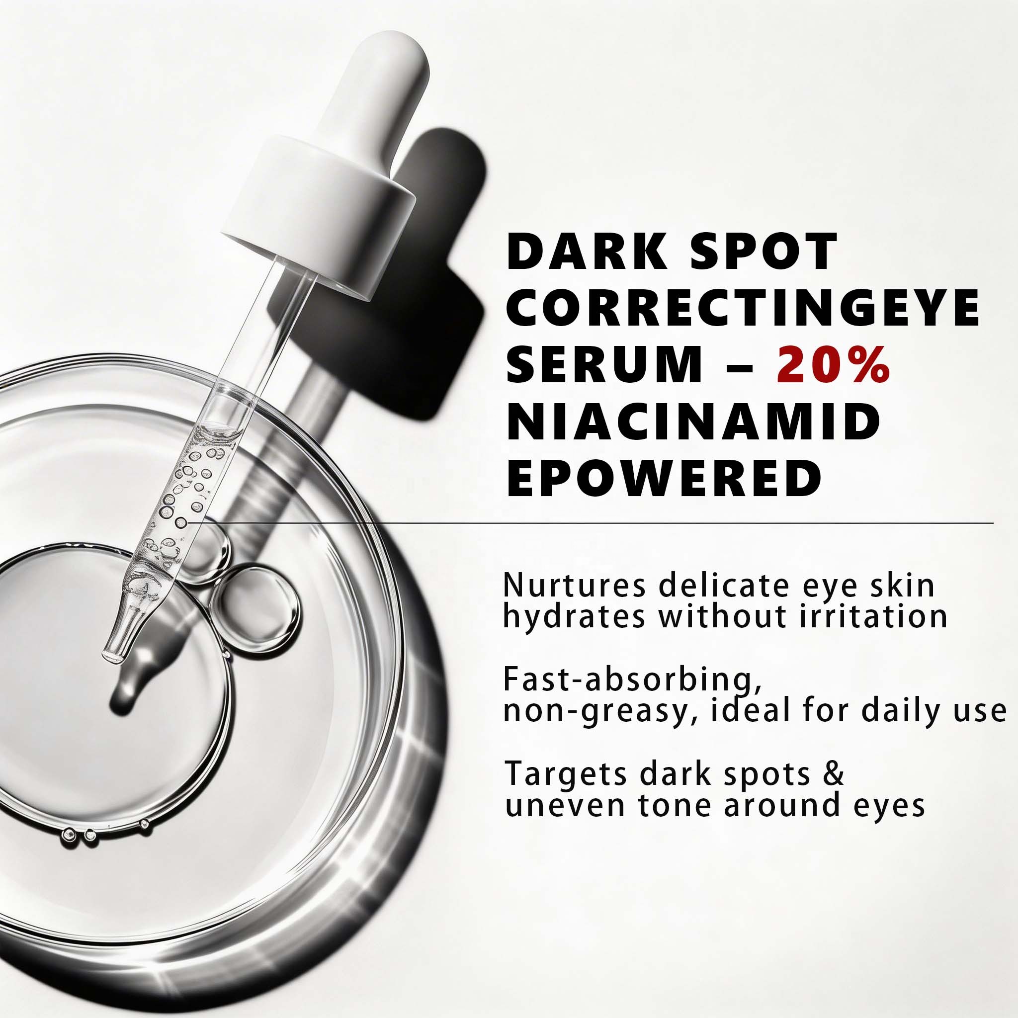 Niacinamide 20 Serum Dark Spot Correcting Essence Spots Hyperpigmentation &amp; Acne Scars Brightening Face Serum