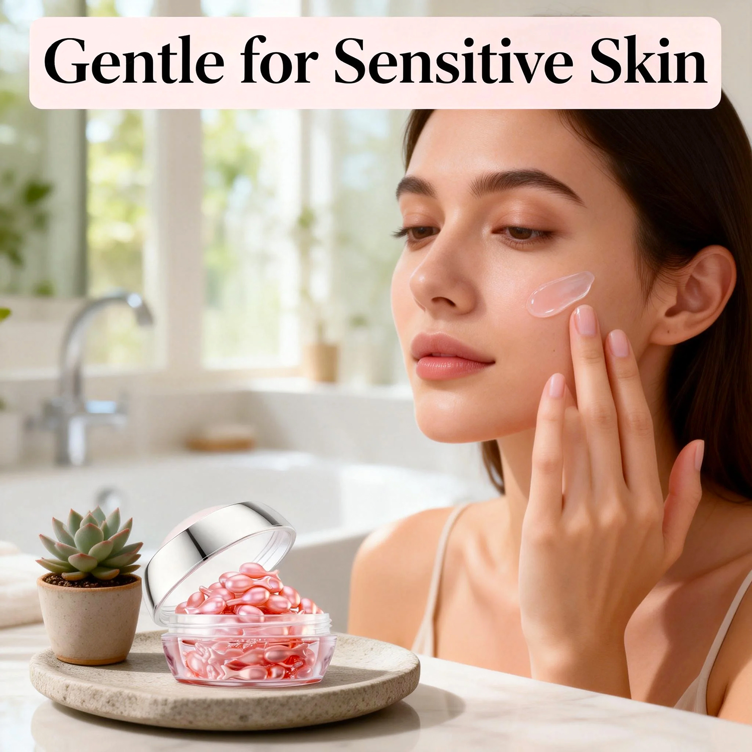 New Arrive Natural Facial Capsule Serum Anti-Wrinkle Lighten Fine Lines Hydrating Tight Skin Anti-Aging Vitamin E 30ml