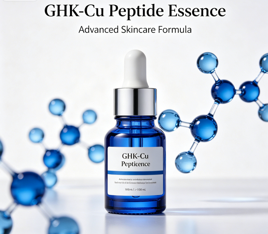 GHK-Cu Blue Copper Peptide Serum Anti Aging Repair Skin Barrier Hydrating Anti Wrinkle Facial Essence Liquid
