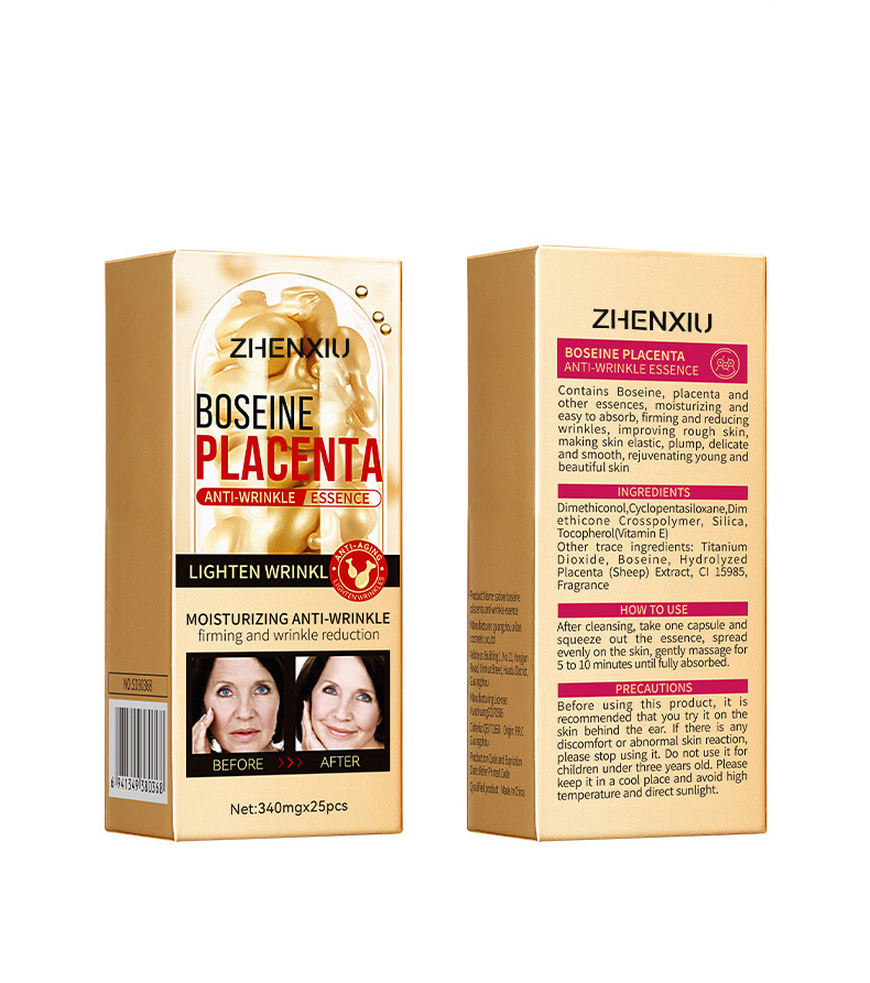 Factory Zhenxiu Skin Care Acid Vitamin E Organic Anti Aging Wrinkle Brightening Face Serum