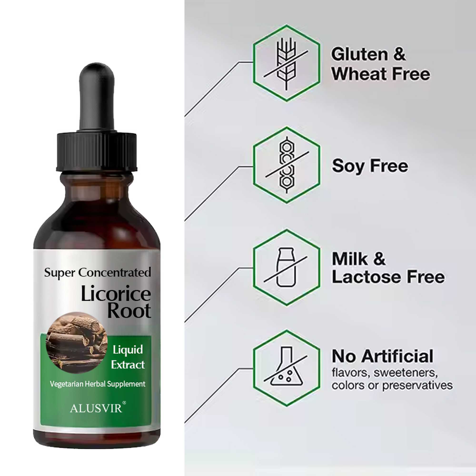 Licorice Root Facial Serum Private Label Natural Beauty Cosmetics Skincare Anti Inflammatory Calms Extract Face Oil Serum