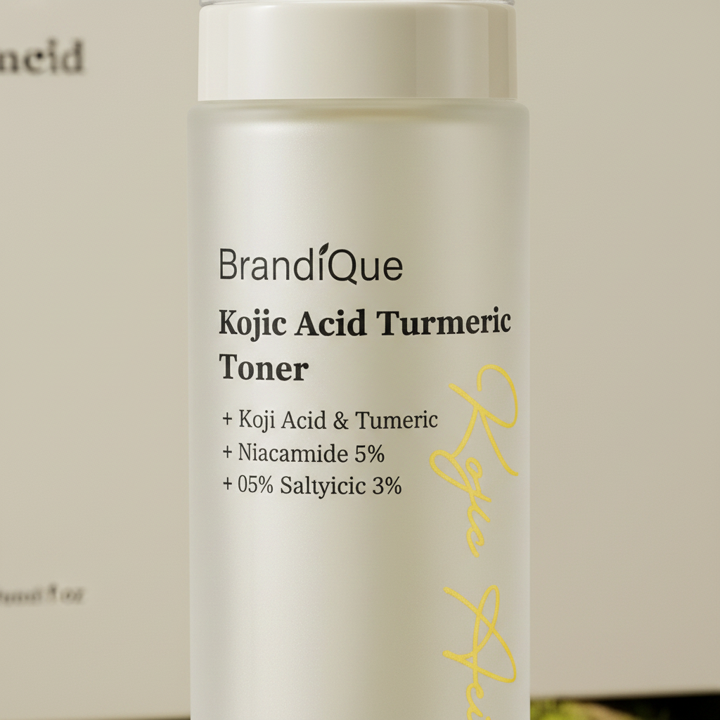 Private Label Kojic Acid Turmeric Skincare Set Niacinamide Glycolic Acid Serum Toner Cleanser Sleeping Mask Face Care