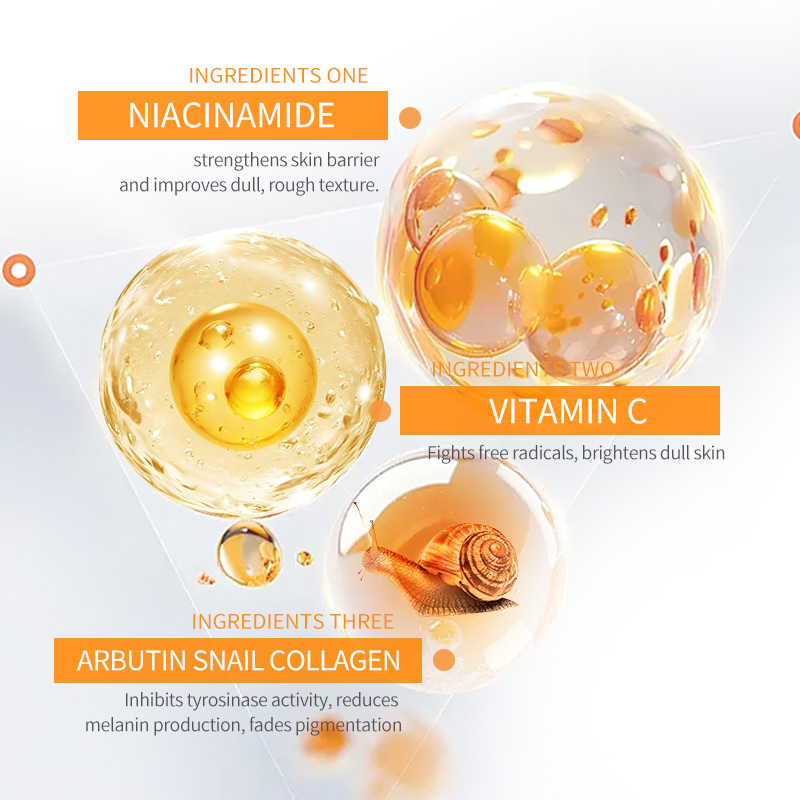 OEM Vitamin C Hyaluronic Acid Serum Plumping Firming Brightening Face Moisturizer for Dry Dehydrated Skin