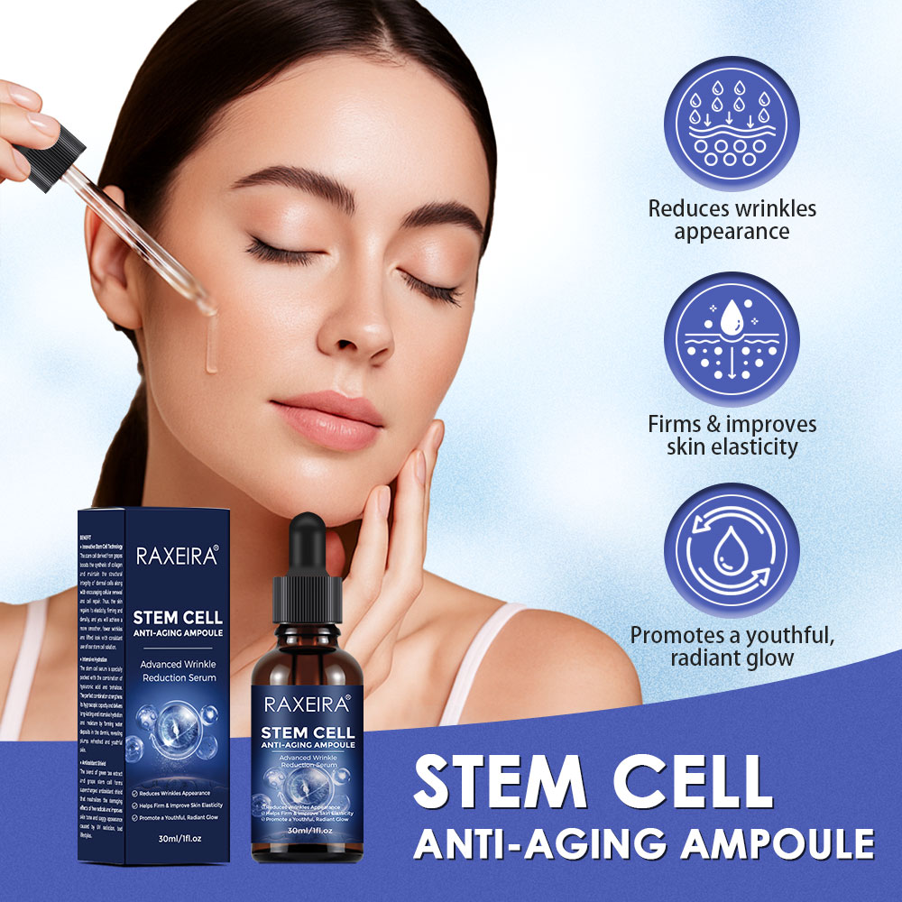 Anti-Aging Anti-Wrinkle Whitening STEM CELL Collagen Peptide Gold Serum Ampule for Face