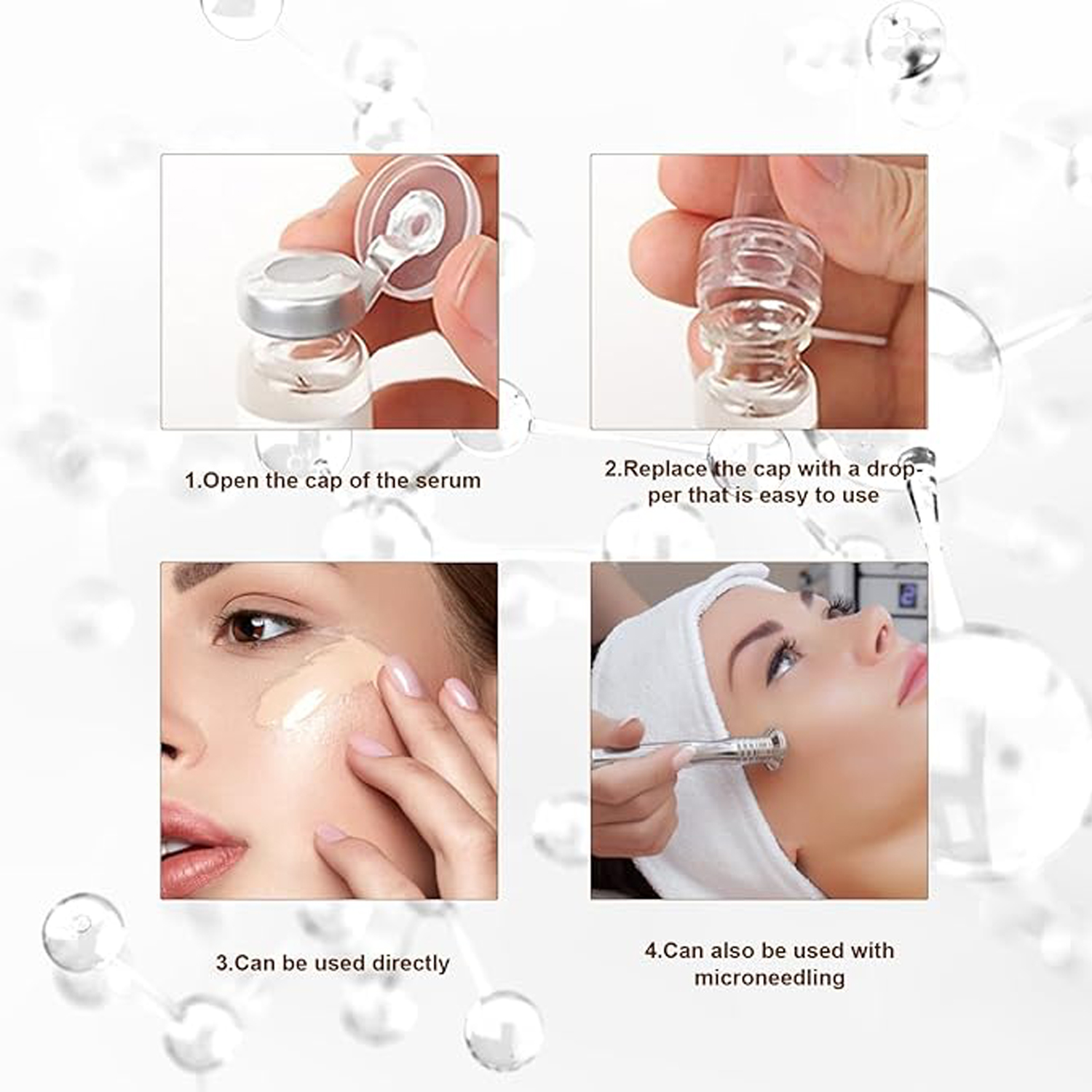 Ampoule Repair Brightening Facial Serum Peptides Essence Remove Fine Lines Anti Aging Facial Serum Skin Care
