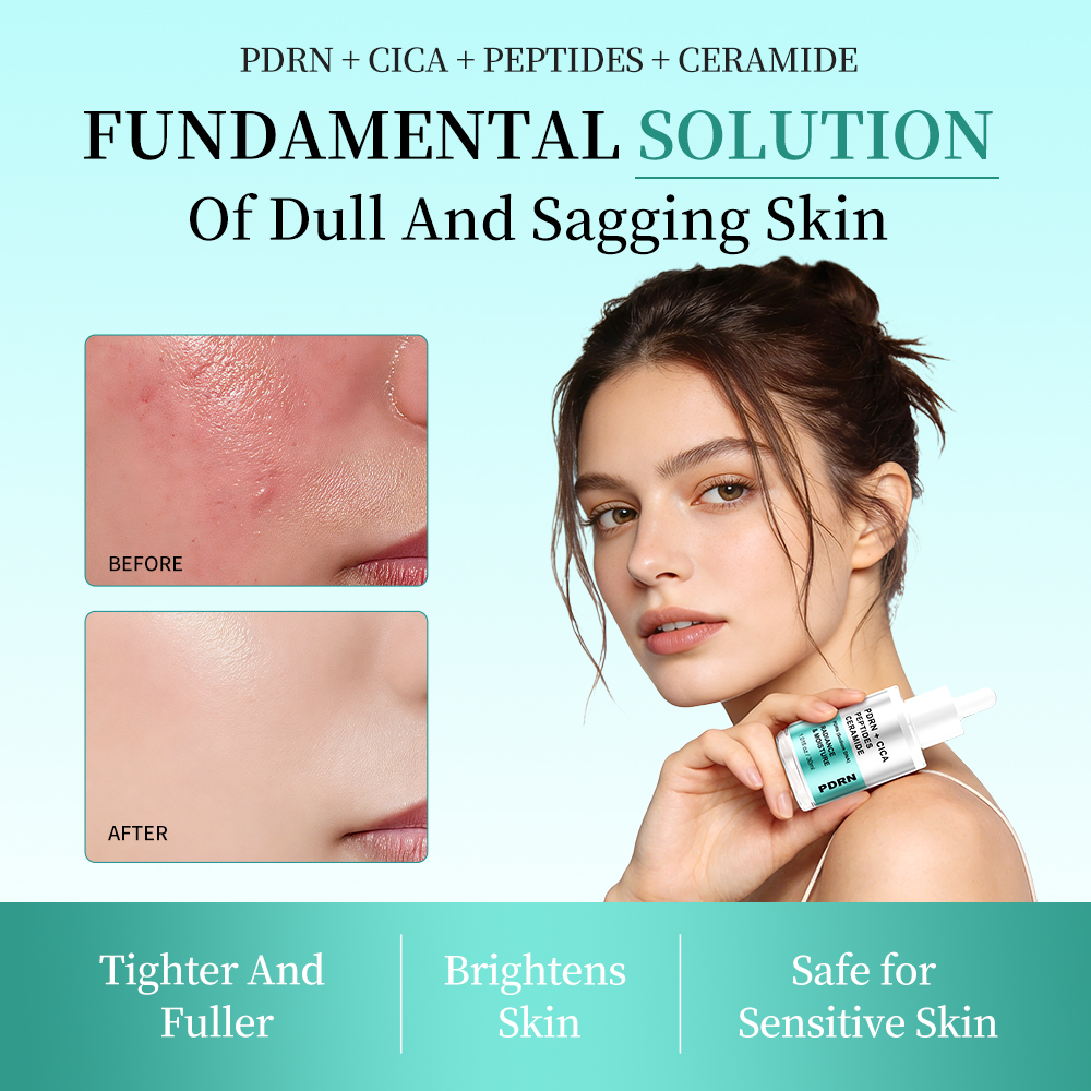 Korean Best PDRN DNA Salmon Peptide Niacinamide Brightening Anti Aging Face Skin Care Pink Serum Facial Products Private Label